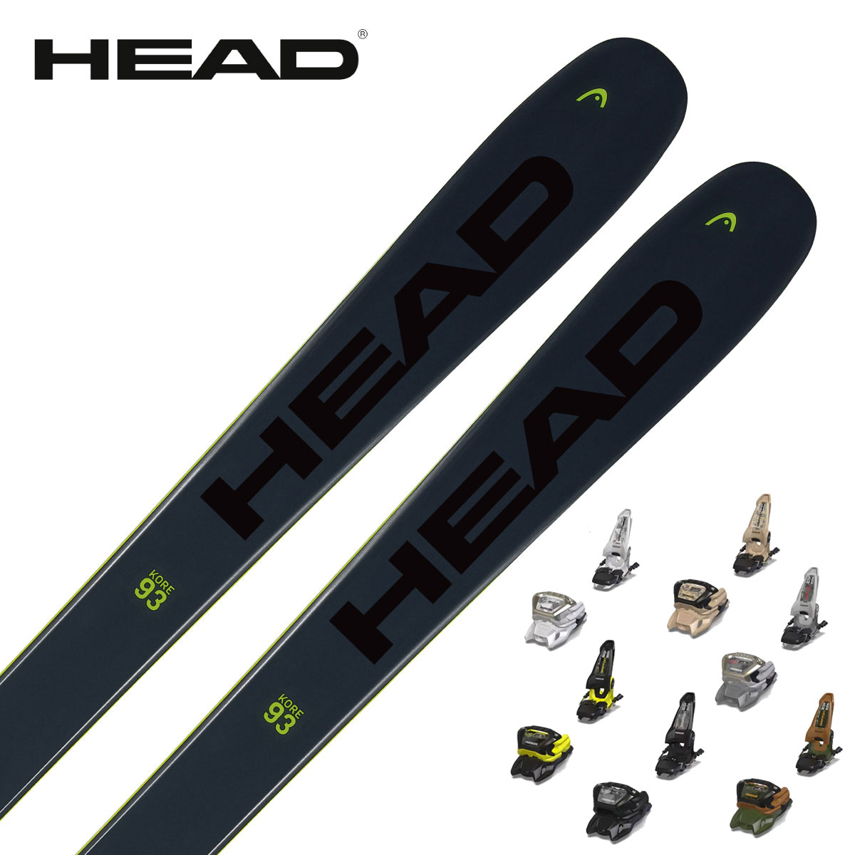 HEAD ヘッド スキー板 メンズ レディース ＜2024＞ KORE 93 + ＜24＞GRIFFON 13 ID [315443] 【金具付き・取付送料無…
