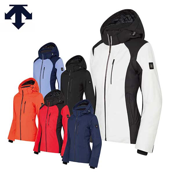 メーカー希望小売価格はメーカーカタログに基づいて掲載しています DESCENTE デサント スキーウェア ジャケット レディース■DWWWGK91DINSULATION WOMEN'S JACKET／PIPER防水透湿性の高いTech Stretch素材を使用したジャケット。ダイナミックなカラーブロックで、胸と袖にあるピンタックのスティッチが特徴で、エレガントかつスポーティーなジャケットに仕上げた。■Function:耐水圧20,000mm透湿性4,000g/m2/24h(A-1)■Material表地:Tech 4way Stretch　ポリエステル100%裏地:PE Taffeta裏地:ヒートナビ不織布 / 中わた:Heatflex■特徴・Dermizax・MOTION 3D・HEAT NAVI(R)■SizeS/M/L/O/XO■ColorSPW（スーパーホワイト）/SPB（スフィアブルー）/BLK（ブラック）/MOR（マンダリンオレンジ）/ERD（エレクトリックレッド）/DNT（ダークナイト）※メーカー企画書の情報で商品登録を行っております。予告なしに商品名と仕様変更される場合がございます。スキー タナベ最終売り尽くし祭