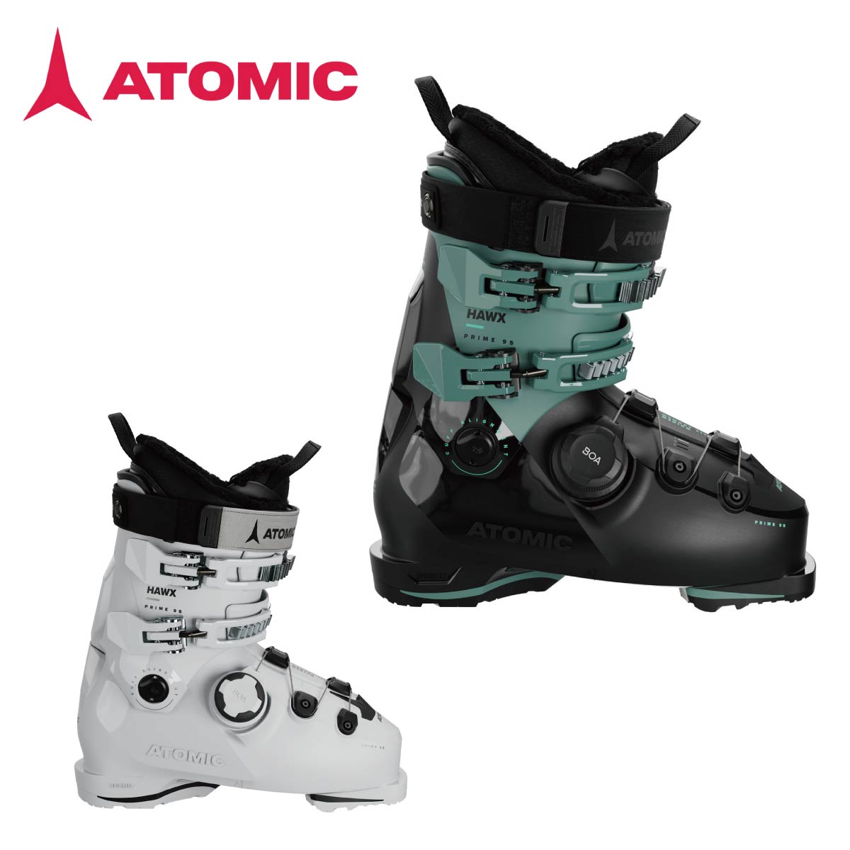 【15%OFF】ATOMIC アトミック スキーブーツ レディース 2025 HAWX PRIME 95 BOA W GW / ホークス プライム 95 ボア W GW【グリップウォーク】