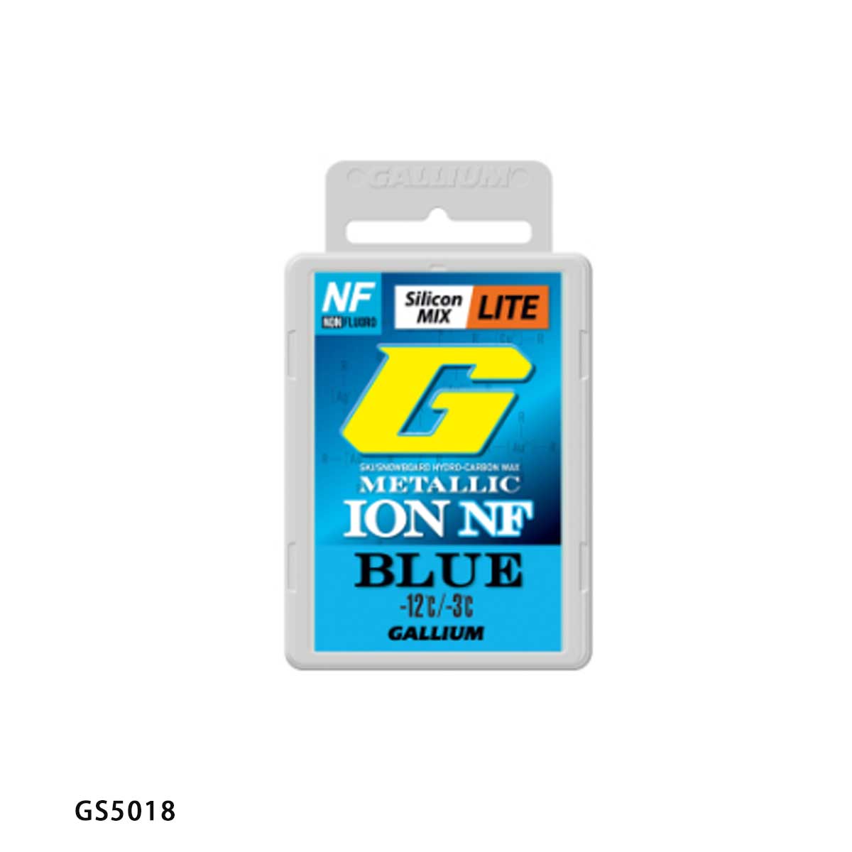 スキー専門店 タナベスポーツのGALLIUM ガリウム ワックス ＜2026＞ METALLIC ION LITE NF BLUE / 50g / メタリック イオン ライト NF ブルー / GS5018 / 固形 スキー スノーボード スノボ｜アングル2