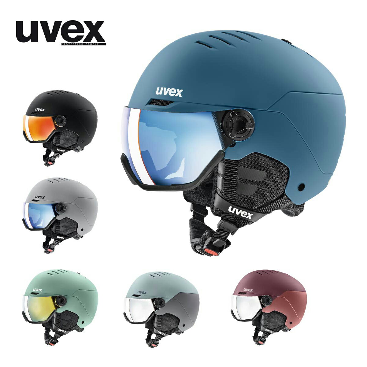 最大7000円OFFクーポン！18日〜 UVEX ウベックス スキー ヘルメット 2025 uvex wanted visor / ウベックス ウォンテッド バイザー 【眼鏡対応】