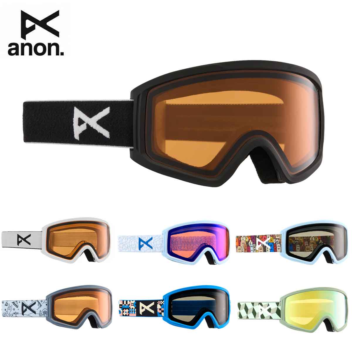【エントリーでP10倍！4日20時〜】ANON アノン スキーゴーグル キッズ ジュニア ＜2025＞Tracker 2.0 Low Bridge / 222541