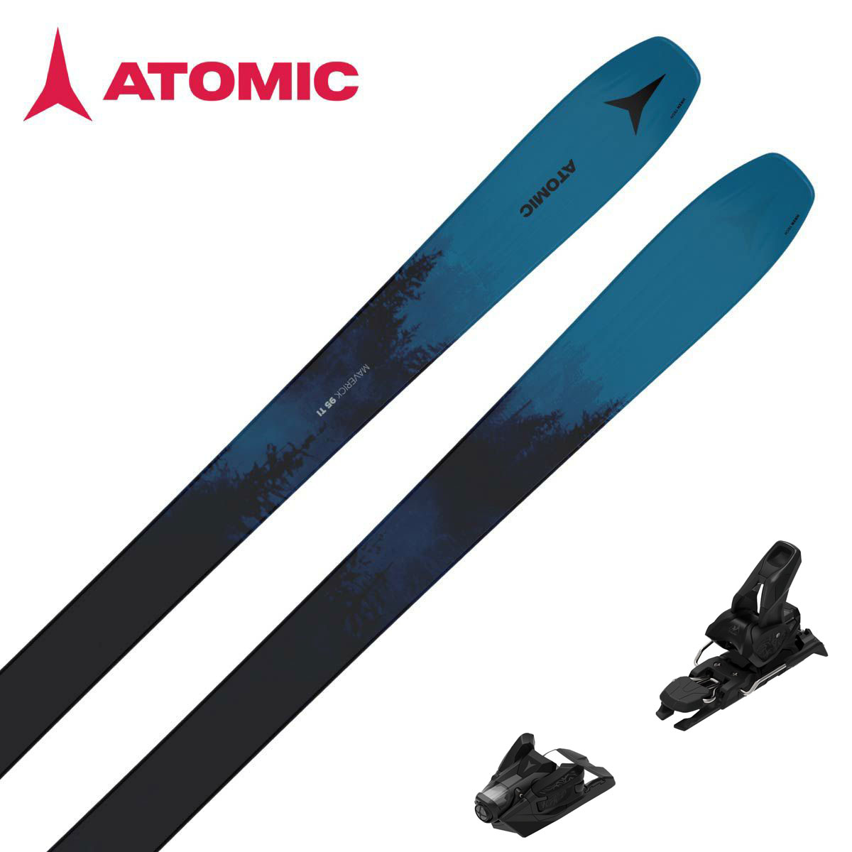 【16%OFF】【エントリーでP10倍！27日まで】ATOMIC アトミック スキー板 2025 MAVERICK 95 TI + アトミック STRIVE 12 GW ビンディング セット 取付無料 グリップウォーク対応