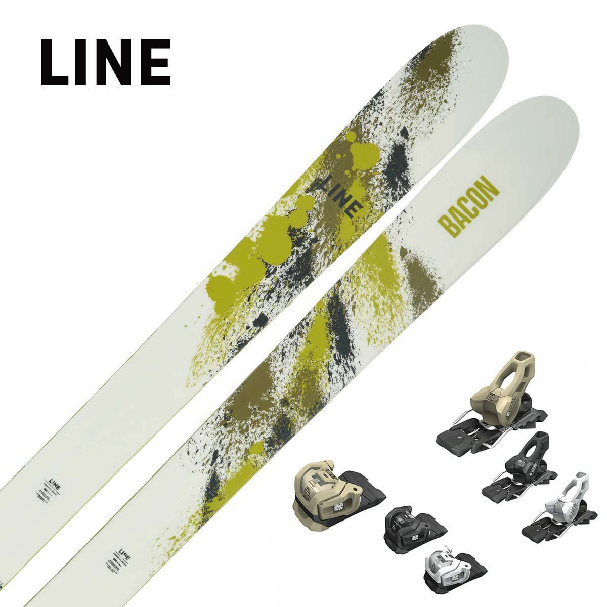 【36%OFF】スキー板 LINE ライン メンズ レディース ＜2024＞ BACON 115 / A230300301 + ATTACK LYT 11 GW ビンディング セット 取付無料 グリップウォーク対応
