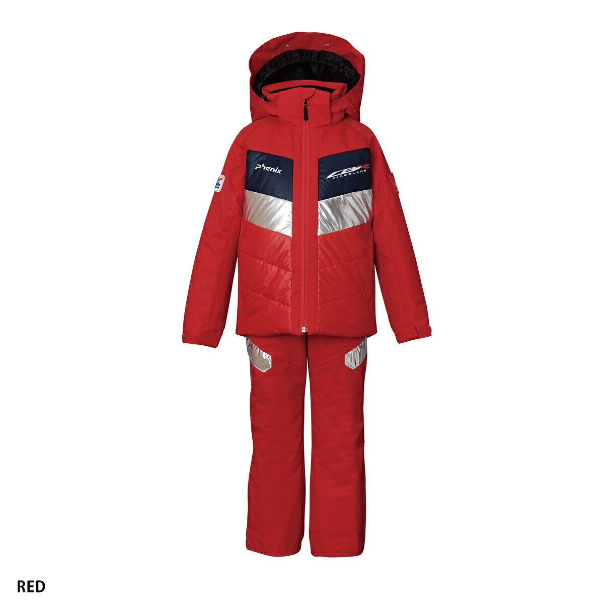 スキーウェア キッズ スノーウェア ジュニア フェニックス 上下セット PHENIX ESB232P84 / HONDA Junior Racing Two-piece 2