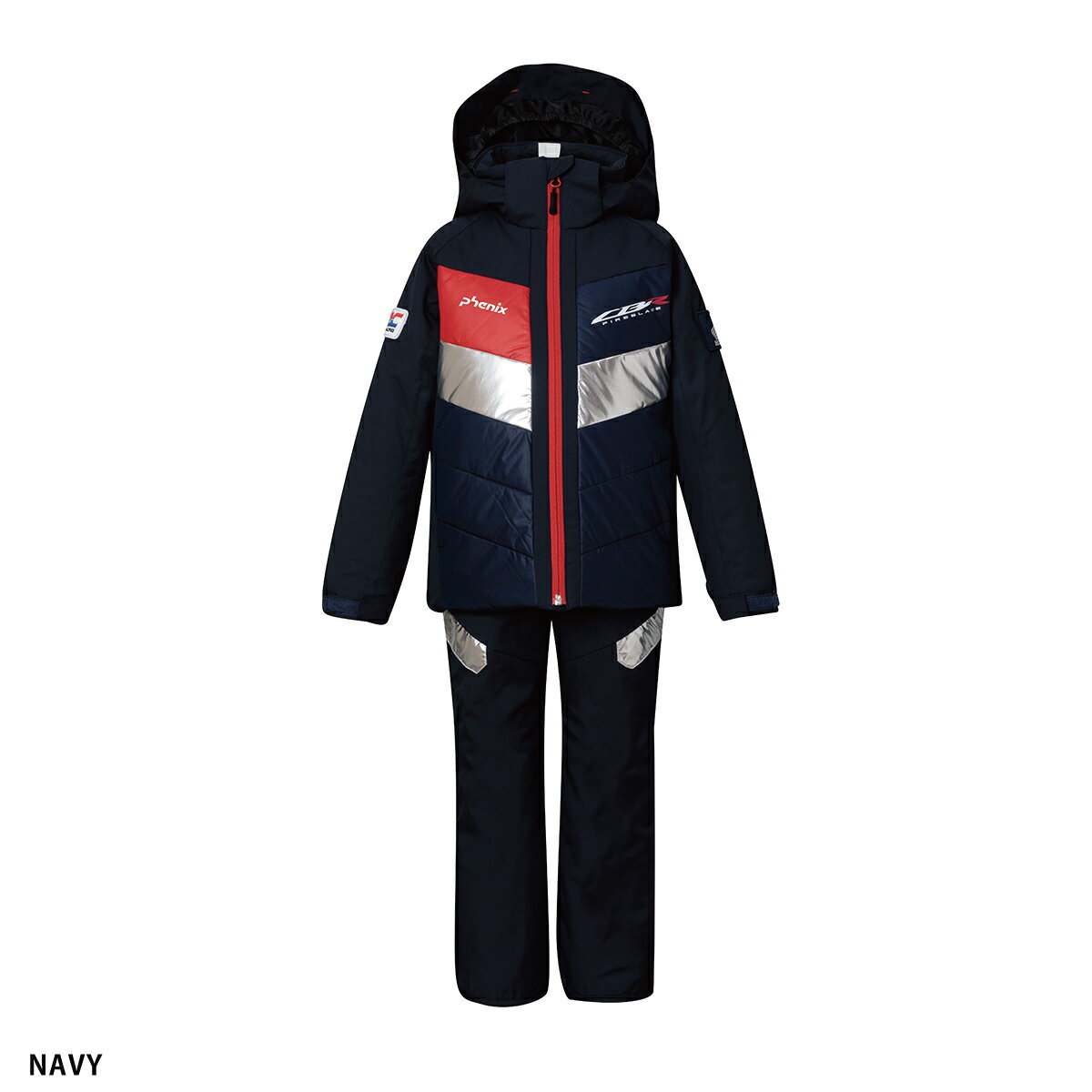 スキーウェア キッズ スノーウェア ジュニア フェニックス 上下セット PHENIX ESB232P84 / HONDA Junior Racing Two-piece 3