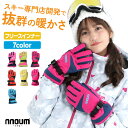 スキーグローブ キッズ ジュニア 手袋 ハイブランドと同工場で安心の品質 NNOUM ノアム 子供 男の子 女の子 軽量 防寒 NN20FGL01J スノーグロ...