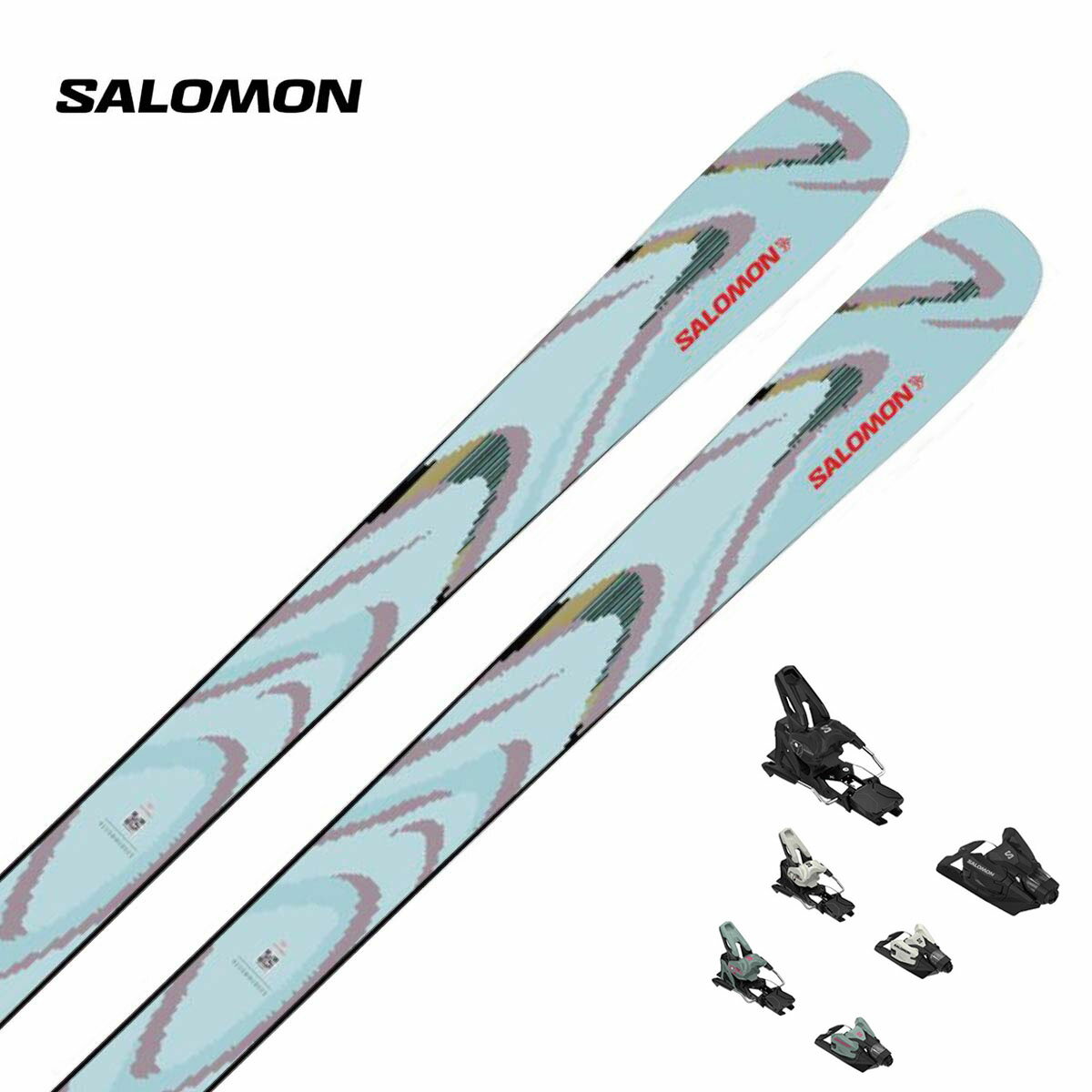 【12/1限定！最大7千円OFFクーポン！】SALOMON サロモン スキー板 メンズ レディース＜2026＞QST 94 ICED AQUA / [L47774600+] + サロモン STRIVE 14 GW ビンディング セット 取付無料