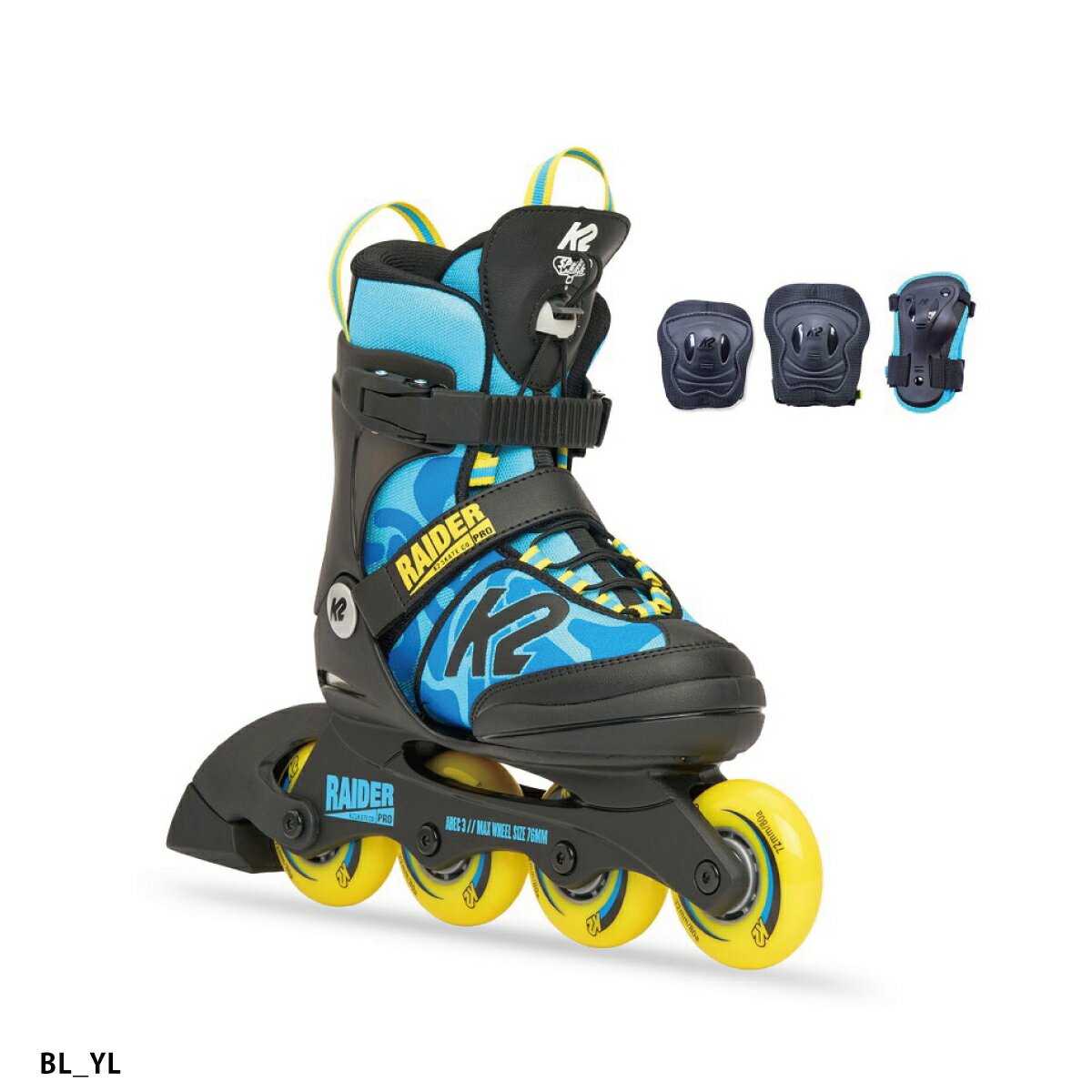 インラインスケート キッズ ジュニア K2 ケーツー RAIDER PRO PACK【プロテクター付き】 2