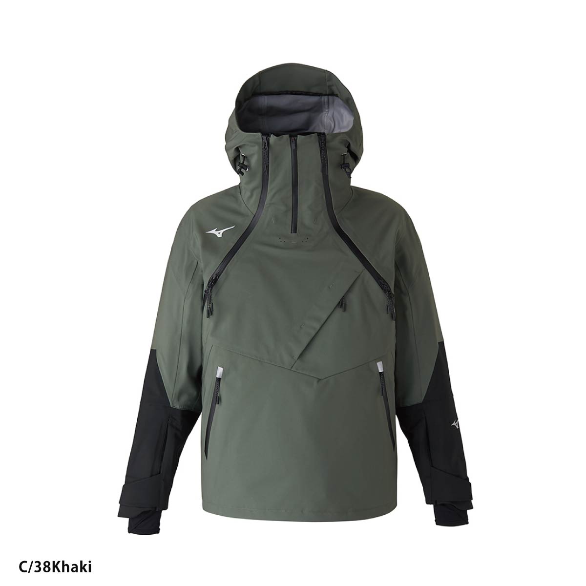 【エントリーでP最大10倍！10日1時59まで】 スキーウェア メンズ スキージャケット ミズノ MIZUNO レディース 2026 Z2MEB330 / FREE SKI SHELL PULL OVER PARKA 3