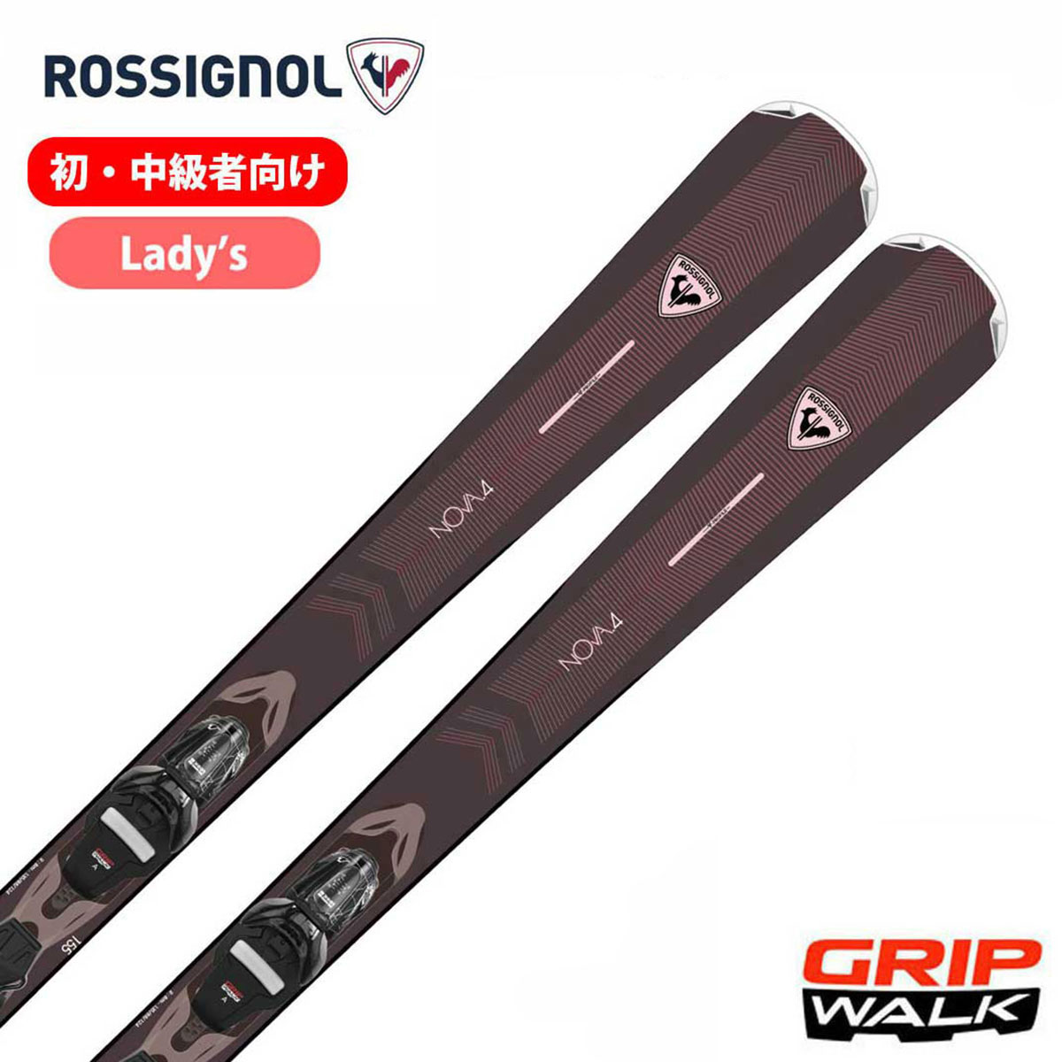 ROSSIGNOL ロシニョール スキー板 レディース 2025 NOVA 4 / RANPV02 + XPRESS W 10 GW プレート/ビン..
