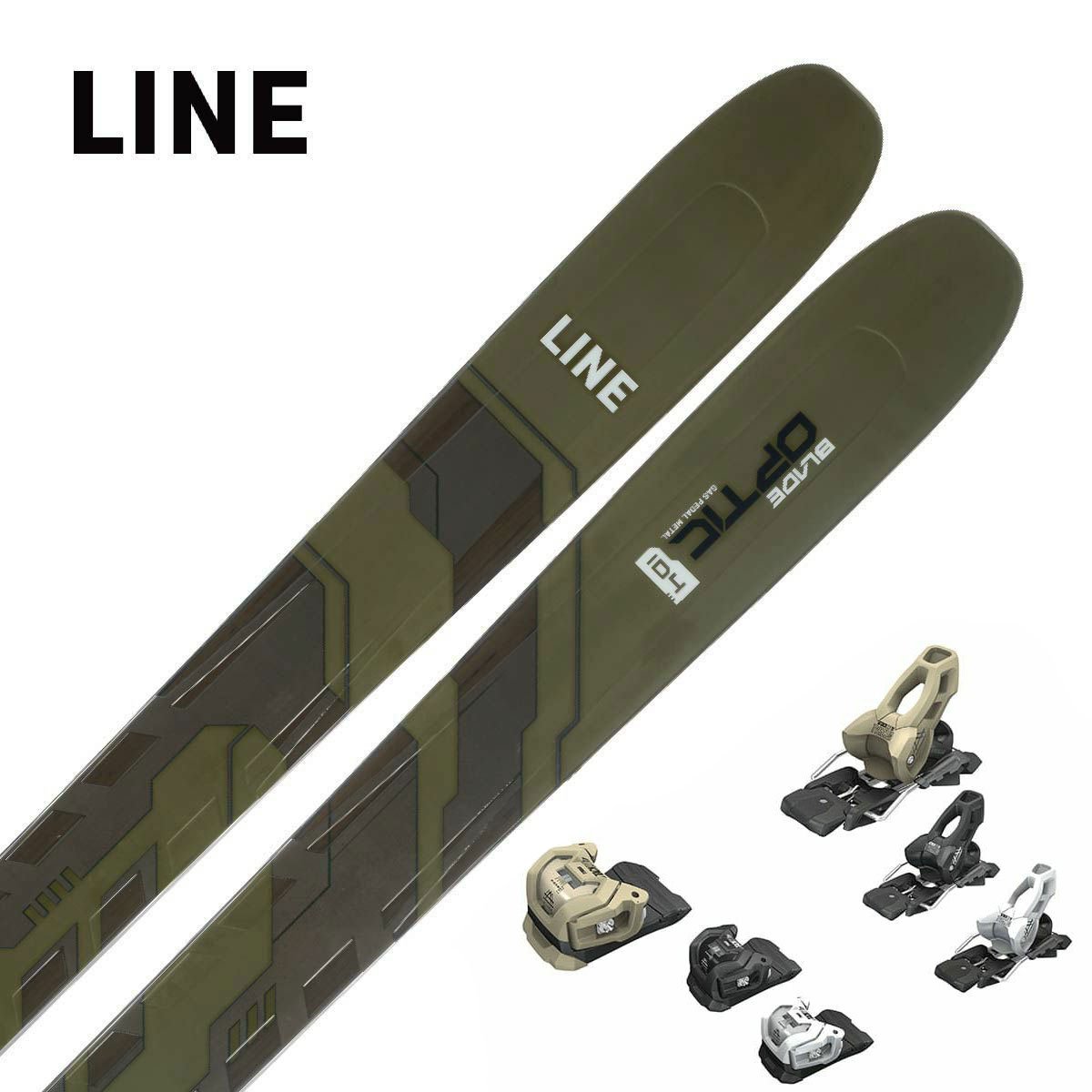 スキー板 LINE ライン メンズ レディース ＜2024＞ BLADE OPTIC 104 / A230301401 + ＜26＞ATTACK LYT 11 GW ビンディング セット 取付無料 グリップウォーク対応
