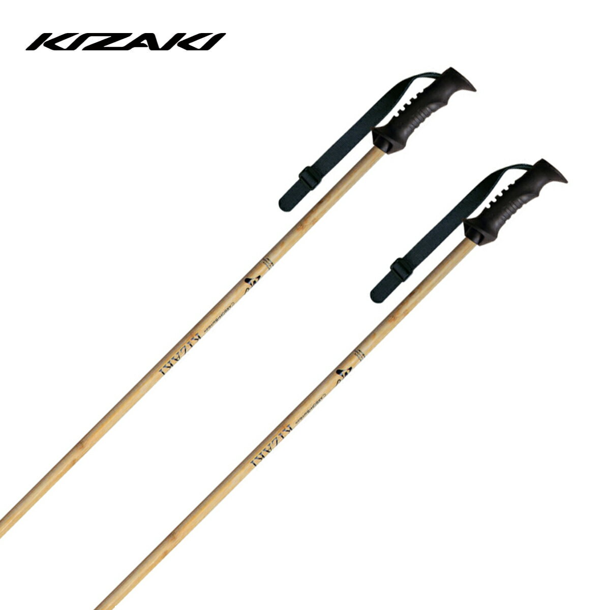 KIZAKI キザキ スキーポール ストック メンズ レディース＜2026＞バンブー カーボン / KPBD-9209【カーボン】