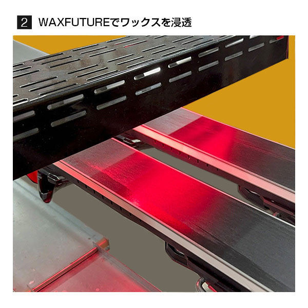 スキー専門店 タナベスポーツの届いてすぐ滑れる！ワックス オプション ツルピカコース Waxmaster+WAXFUTURE+ブラッシング スキー板と同時注文のみ スキー WAX プレチューン｜アングル3