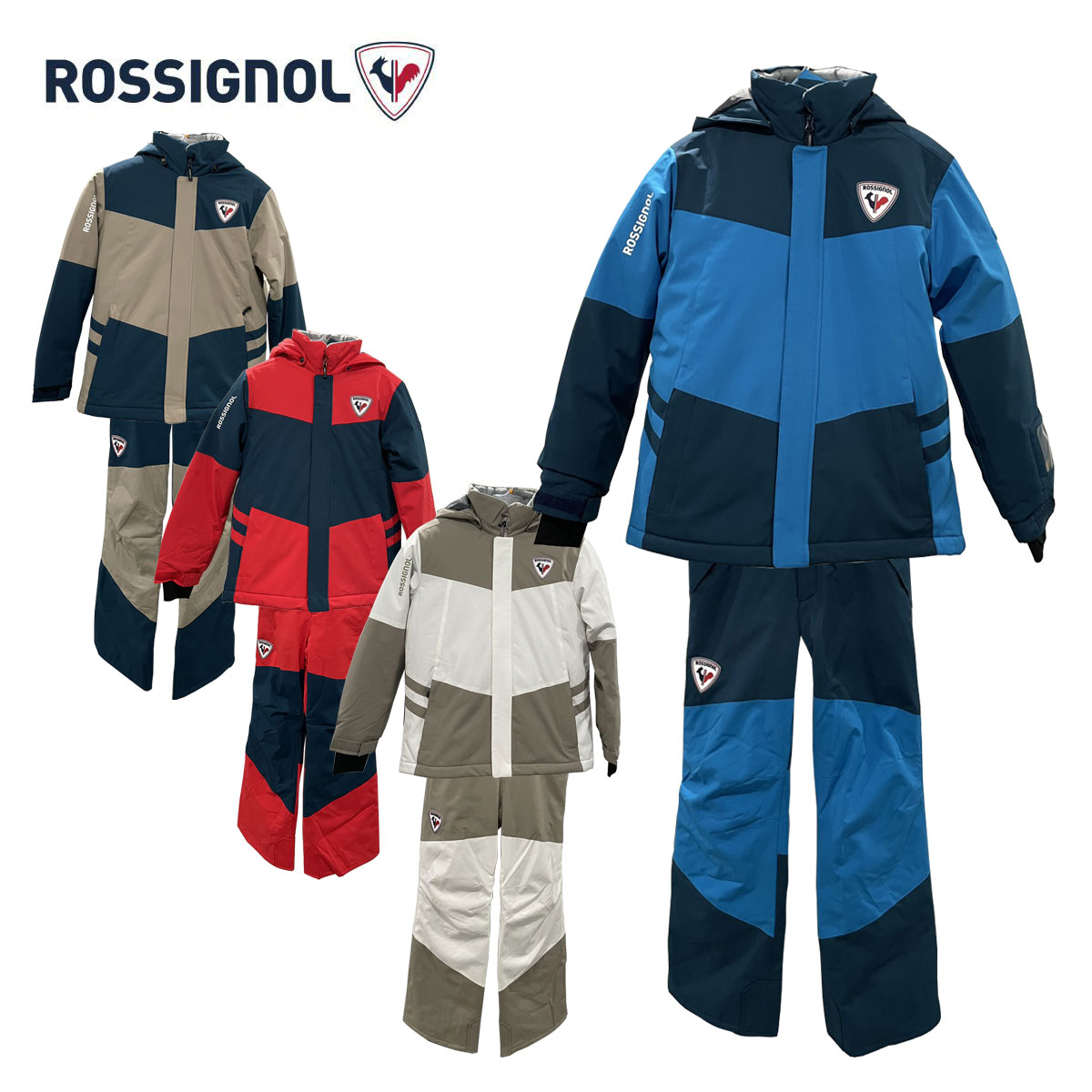 【最大7000OFFクーポン！23日1時59まで】ROSSIGNOL ロシニョール スキーウェア 上下セット キッズ ジュニア ＜2026＞DEMO TEAM JR SUIT / デモ チーム ジュニア スーツ