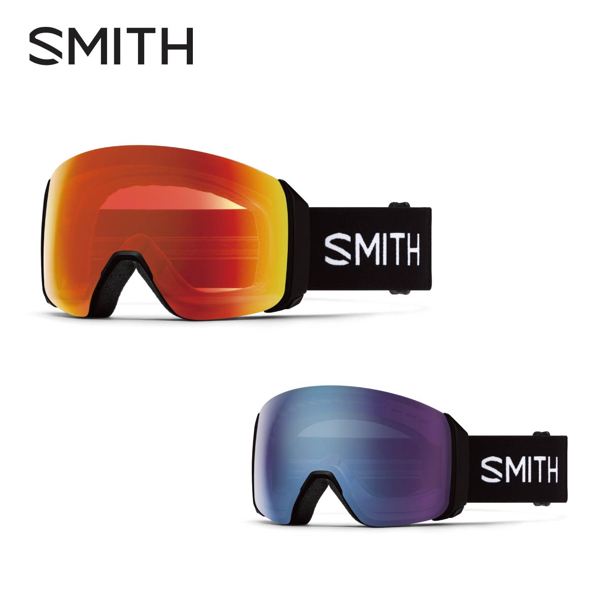SMITH スミス スキーゴーグル メンズ レディース＜2026＞4D MAG XL / フォーディーマグ エックスエル〔Black〕スペアレンズ付 / ハードケース付 / 眼鏡・メガネ対応【ASIAN FIT】【調光】【ミラー】 日本正規品