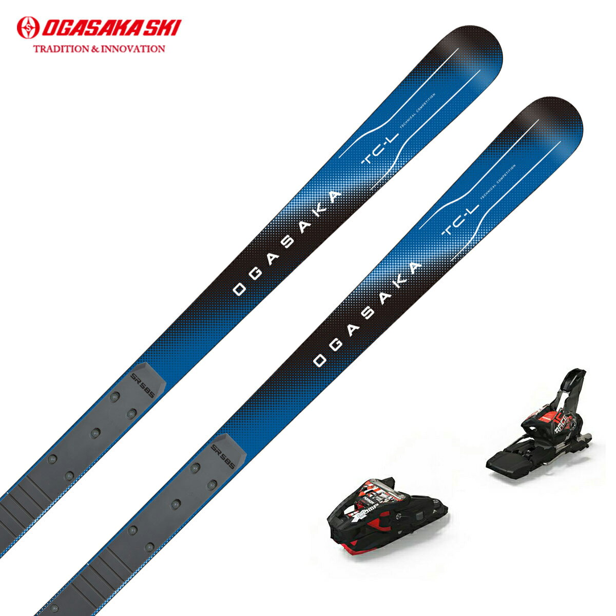 【2/14-/15限定最大7,000OFFクーポン】 OGASAKA オガサカ スキー板 メンズ レディース＜2026＞TC-L + SR585 + マーカー XCOMP 16 ビンディング セット 取付無料
