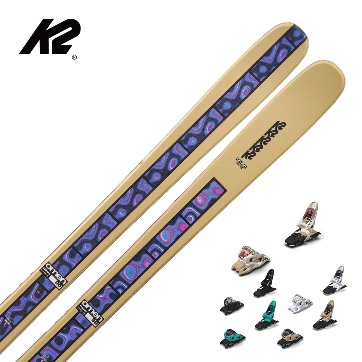 K2 ケーツー スキー板 メンズ レディース＜2026＞OMEN 90 [KS250956] + マーカー SQUIRE 11 ビンディング セット 取付無料