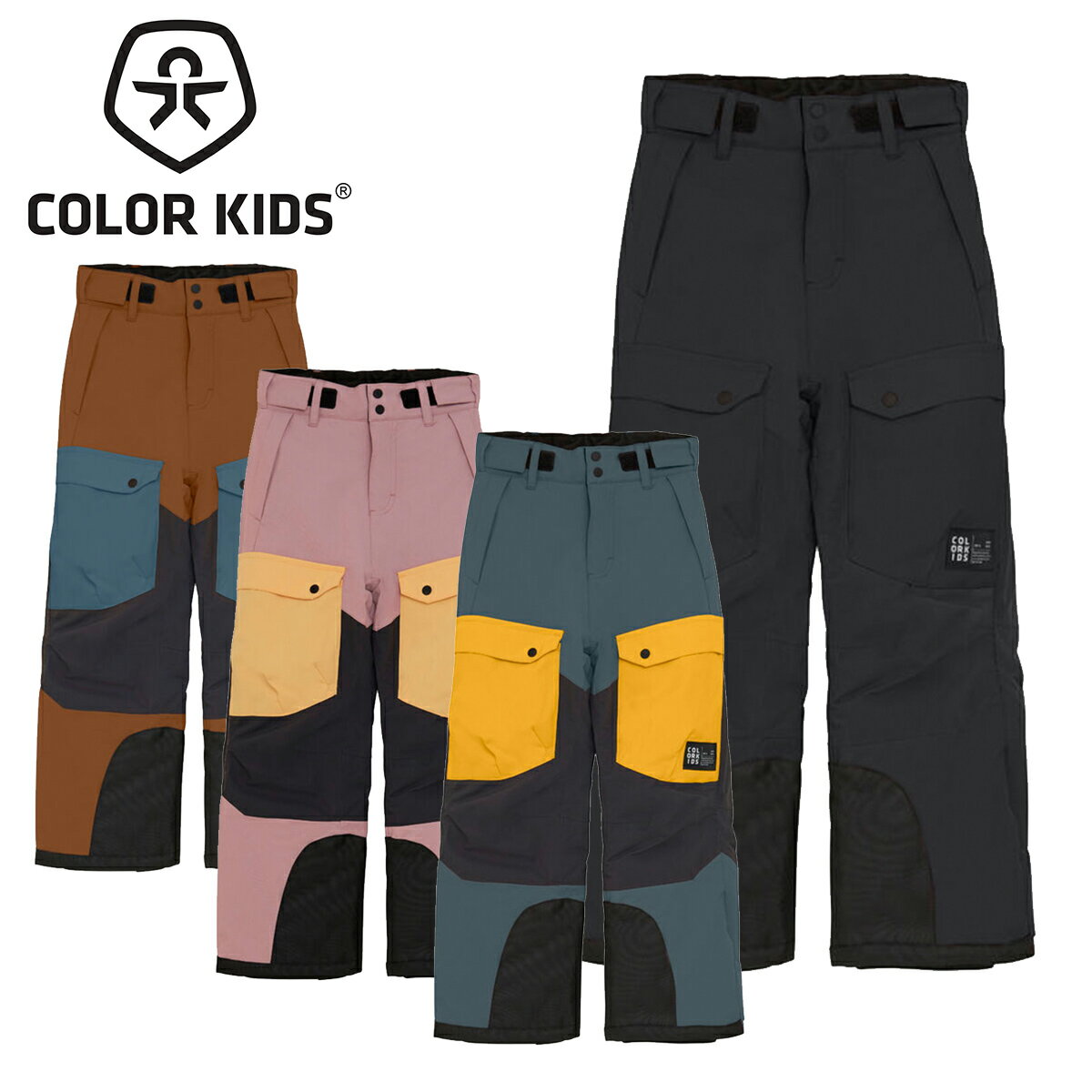 メーカー希望小売価格はメーカーカタログに基づいて掲載しています Color Kids カラーキッズ スキーウェア パンツ■742357Jr. Ski Pants - Colorblockジュニア・スキー・パンツ・カラーブロック耐水圧： 15000mm透湿性： 8000g/m2素材・Rec.Pongee・100% Polyester・耐摩耗性・フルシームシーリング・防風・スキーにおすすめ・ディテールが反射します・シェル生地はリサイクル素材・高品質のジッパー・BIONIC FINISH&reg; ECO・Global Recycled StandardCOLOR・1919 Phantom・2024 Nuthatch・4200 Woodrose・7842 Stormy WeatherSIZE152cm/164cm/176cm※メーカー企画書の情報で商品登録を行っております。予告なしに商品名と仕様変更される場合がございます。