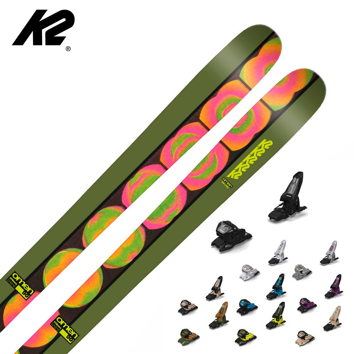 【最大7000OFFクーポン！23日1時59まで】K2 ケーツー スキー板 メンズ レディース＜2025＞OMEN 90 + GR..