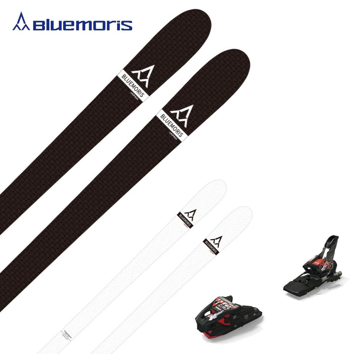 メーカー希望小売価格はメーカーカタログに基づいて掲載していますBluemoris ブルーモリス スキー板■B-POTION L B-ポーション L■162cm R：( 18.2 m)サイドカット：( 95/63/88 mm)■167cm R：( 19.6 m)サイドカット：( 95/63/88 mm)■172cm R：( 20.9 m)サイドカット：( 95/63/88 mm)■177cm R：( 22.3 m)サイドカット：( 95/63/88 mm)WEIGHT(1/2pair.g)・1400/162cm、1440/167cm、1480/172cm、1520/177cmType ・MOGULColor・Black or WhiteTECHNOLOGY・Wood Core・Super Fiber・Sidewall・Sintered SoleFlex・L原産国日本製サンドイッチ構造でコブの初・中級者や、コブに挑戦したい、パワーがなく楽に不整地斜面を滑走したい方向け。コブでのバタつきを最大限にまで吸収できるスーパー繊維を使用。適度なフレックスで撓み過ぎず、不整地でのバランスの取りやすさに優れます。板自体が硬すぎない事でコブの中でのハイスピードでの抜けのリスクを緩和し、非常にラクに扱える仕様です。こちらもカービング要素をできるだけ減らした形状により直線的に滑走でき、ズラしやすく、不整地斜面でも自分の描きたいターン弧を実現できます。Flex：Lは、柔らかめの設定です。■特徴大回り 中回り 上級 オールラウンド※メーカー企画書の情報で商品登録を行っております。予告なしに商品名と仕様変更される場合がございます。0