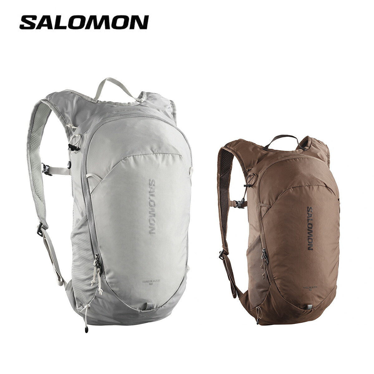 メーカー希望小売価格はメーカーカタログに基づいて掲載しています SALOMON サロモン バッグ ケース / バックパック■【LC285】TRAILBLAZER 10 トレイルブレイザー 10 COLOR・Cloudburst/PALOMA/SILVER・MUSTANG/Black Coffee素材・Back insert：100% Polyester・Body：100% Polyamide・Lining：100% Polyester・Pockets：85% Polyamide, 15% Elastane・Shoulder：100% Polyester機能・特徴・容量：10L・用途：Single day / Hiking（Unisex Hiking Bag）・重量：11oz・背面システム：3D comfort（Comfy & Light）・撥水：PFC-Free（PFC不使用）※メーカー企画書の情報で商品登録を行っております。予告なしに商品名と仕様変更される場合がございます。