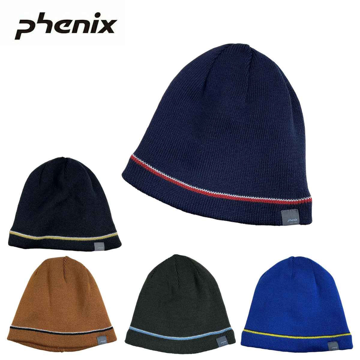 樂天商城 - 【エントリーでP最大10倍！24日20時〜】PHENIX フェニックス スキーニット帽 ビーニー メンズ＜2026＞Simple Lined Beanie / シンプルラインビーニー / ESM25HW10