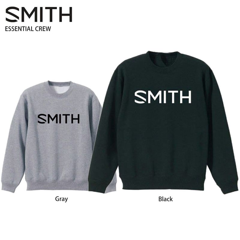 メーカー希望小売価格はメーカーカタログに基づいて掲載しています SMITH スミス スウェット トレーナー■ ESSENTIAL CREWcolorBlack / GraysizeS / M / L / XL■特徴無地 トレーニングウェア 長袖 ストレッチ