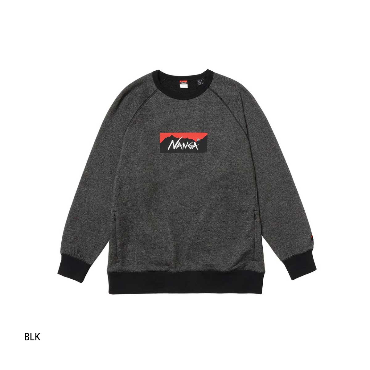 スキー専門店 タナベスポーツのNANGA ナンガ スキー スウェット メンズ＜2025＞ ECO HYBRID BOX LOGO SWEATSHIRT / エコハイブリッドボックスロゴスウェットシャツ / NW2441-1F001-A｜アングル2