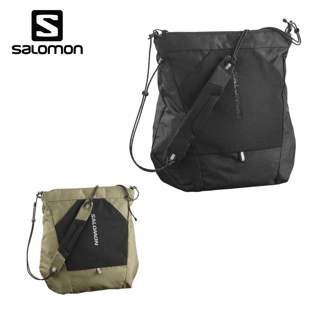メーカー希望小売価格はメーカーカタログに基づいて掲載していますSALOMON サロモン スキーバッグ■LC2709600/LC2868600ACS PACKABLE TOTE BAGACS パッカブル トートバッグ素材・本体：100% ナイロン・背面：100% ポリエステル・ポケット部分：82% ナイロン, 18% ポリウレタン・裏地：100% ポリエステルサイズ・重量（g）147・寸法（長さx幅x奥行cm）36 x 29 x 10・背面の長さ（cm）：35・大きさの目安：11L > 20L・容量（L）：14・コンパクト・最適化された収納と持ち運び・耐久性・ロードマネジメント: 調整可能なショルダーストラップ・ポケット＆コンパートメント・メインコンパートメント×1・ワイドな入れ口・外側にメッシュポケット×1・キャリーシステム: パッド入りハンドル・サステナビリティ: PFC フリーCOLOR・BLACK・DEEP LICHEN GREENコンパクトな ACS トートバッグは、丈夫で実用的、そしてデザインもシンプル。調節可能なショルダーストラップ、パッド入りハンドル、多機能な収納スペースを備え、使わない時は小さく折りたためるスグレモノ。日常のアドベンチャーから一生に一度の旅まで、出かける準備万端です。※メーカー企画書の情報で商品登録を行っております。予告なしに商品名と仕様変更される場合がございます。