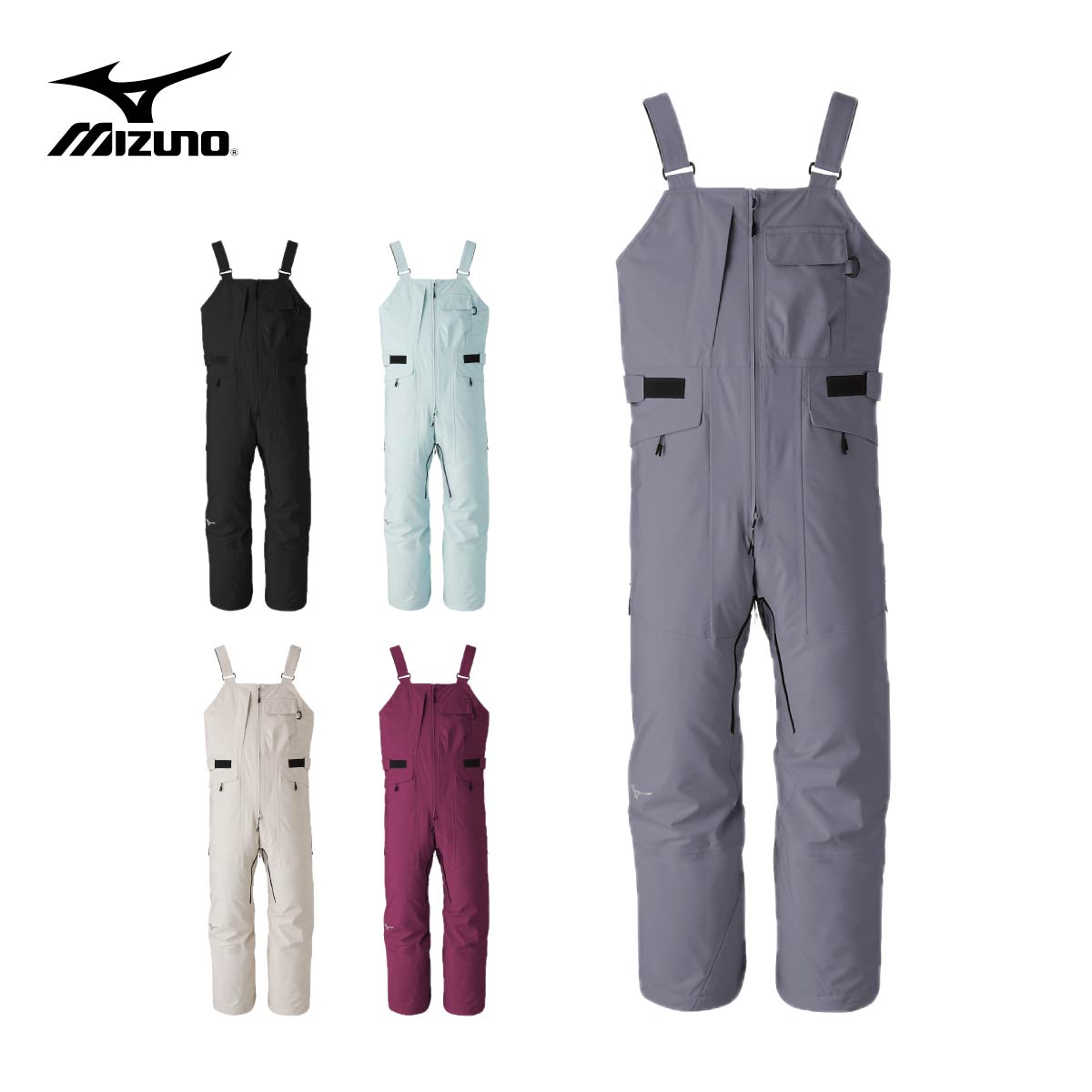 ミズノ MIZUNO スキーウェア パンツ■ Z2MFD330 FREE SKI SHELL BIB PANTSフリースキーシェルビブパンツ耐水圧：20000mmファンクション・フルシームシーリング・腿ベンチレーション・裾裏スノーゲーター・シームレスエッジガード・フロントポケット・ウエストアジャストベルト・裾ファスナー・フロントオープンファスナー・MIZUNO PROOF PLUS・MIZUNO PROTECT PLUSCOLOR・08 Quiet Shade Gray・09 Black・31 Sprout Green・50 Sand Shell Beige・68 Amaranth VioletSIZEXS / S / M / L / XL / 2XLMade in China※メーカー企画書の情報で商品登録を行っております。予告なしに商品名と仕様変更される場合がございます。