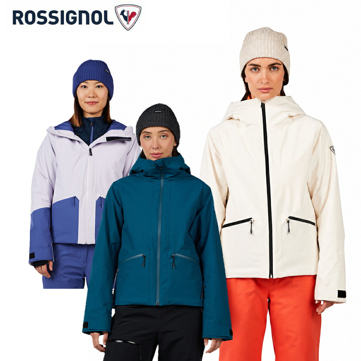 ROSSIGNOL ロシニョール スキーウェア■RLOWJ04W ROCHRUN INSULATED JKT ウイメンズ ロックラン インシュレーテッド ジャケット耐水圧：20,000mm透湿性：20,000g/m2/24h素材・Recycled Mechanical Stretch 2L ・100% recycled polyester・Insulation : Primaloft Black 100% PCR - Body : 100gr / Sleeves, collar, hood : 80gr・Waterproofness/Breathability : 20K / 20Kファンクション■WATERPROOF MEMBRANE20,000mm(20,000g/m2)の耐水圧(透湿性)を保証。■DURABLE WATER REPELLENT TREATMENT超撥水加工、Durable Water Repellent (DWR)加工を施すことで、水滴がウェアに沿って滴り落ち、内部への侵入を抑える。■FULLY SEAMS/CRITICAL SEAMSモデルに合わせ、テープ加工する縫い目の範囲を調整し、雨や雪の侵入を防ぐ。フルシーム(すべての縫い目)、もしくはクリティカルシーム(重要な部分のみ)。■PRIMALOFT ダウンに代わる新しい合成断熱材。撥水加工が施されており、水に濡れても体温を維持。非常にコンパクトで柔軟な素材。■G.R.S (GLOBAL RECYCLED STANDARD)プリマロフト素材にのみ適用。 グローバル・リサイクルド・スタンダード(GRS)。リサイクル素材の認証要件を定めた国際規格。■INSULATION 160/100合成保温材。使用する部分に合わせて重さを調整し、部位ごとに最適な暖かさを実現。身体用…160 / 腕用…100■STRECHABILITY2WAYストレッチにより、あらゆる動きに対応。COLOR・A07/NATURE WHITE・73G/DEEP LAKE・A08/GALACTIC LILACSIZEXS,S,M,L,XL・ Features : Fixed hood - Vent zips※メーカー企画書の情報で商品登録を行っております。予告なしに商品名と仕様変更される場合がございます。