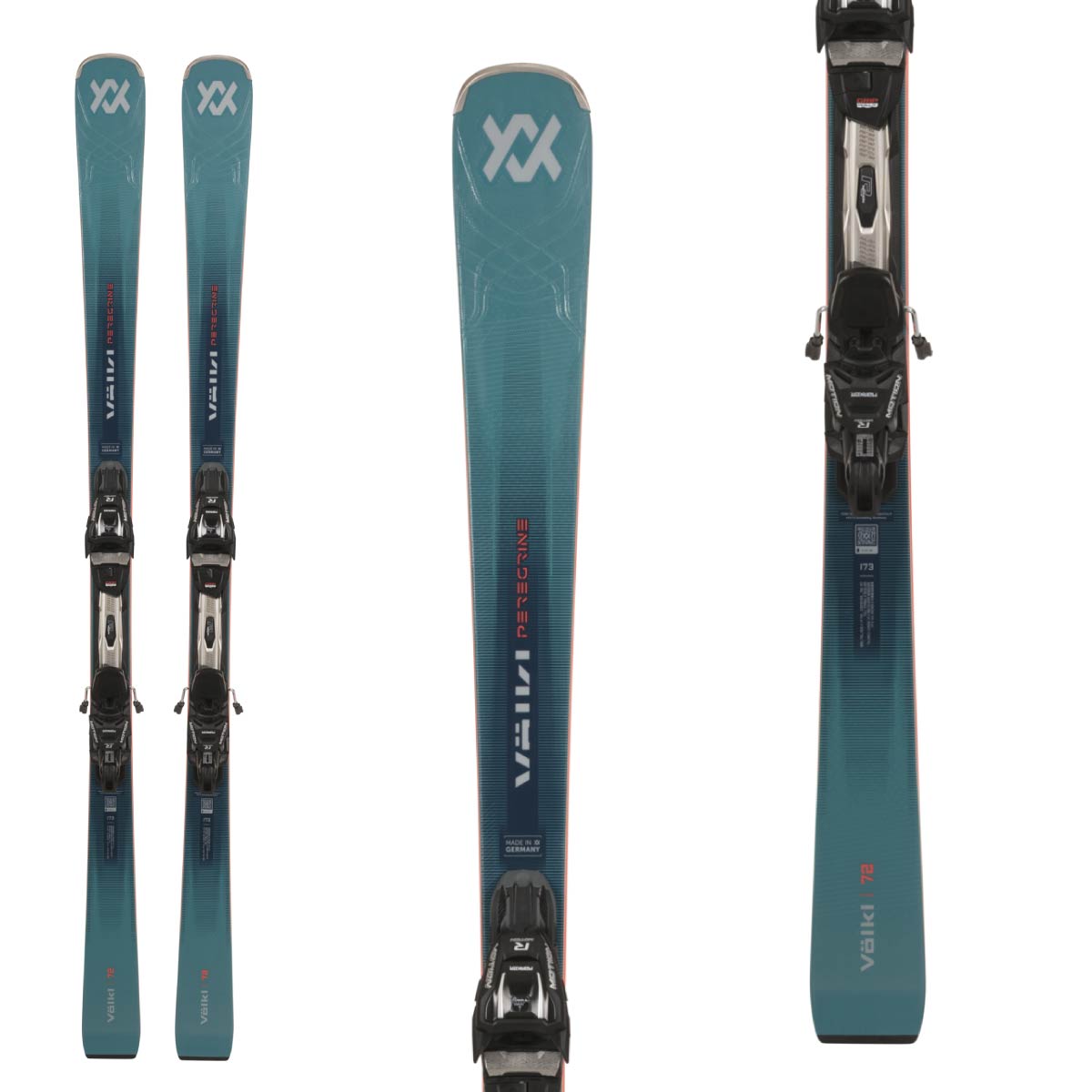 スキー専門店 タナベスポーツのVOLKL フォルクル スキー板 メンズ レディース＜2027＞PEREGRINE 72 GREEN / [V26100250] + RMOTION-T + RMOTION-T 12 85MM ビンディング セット 取付無料【グリップウォーク対応】｜アングル2
