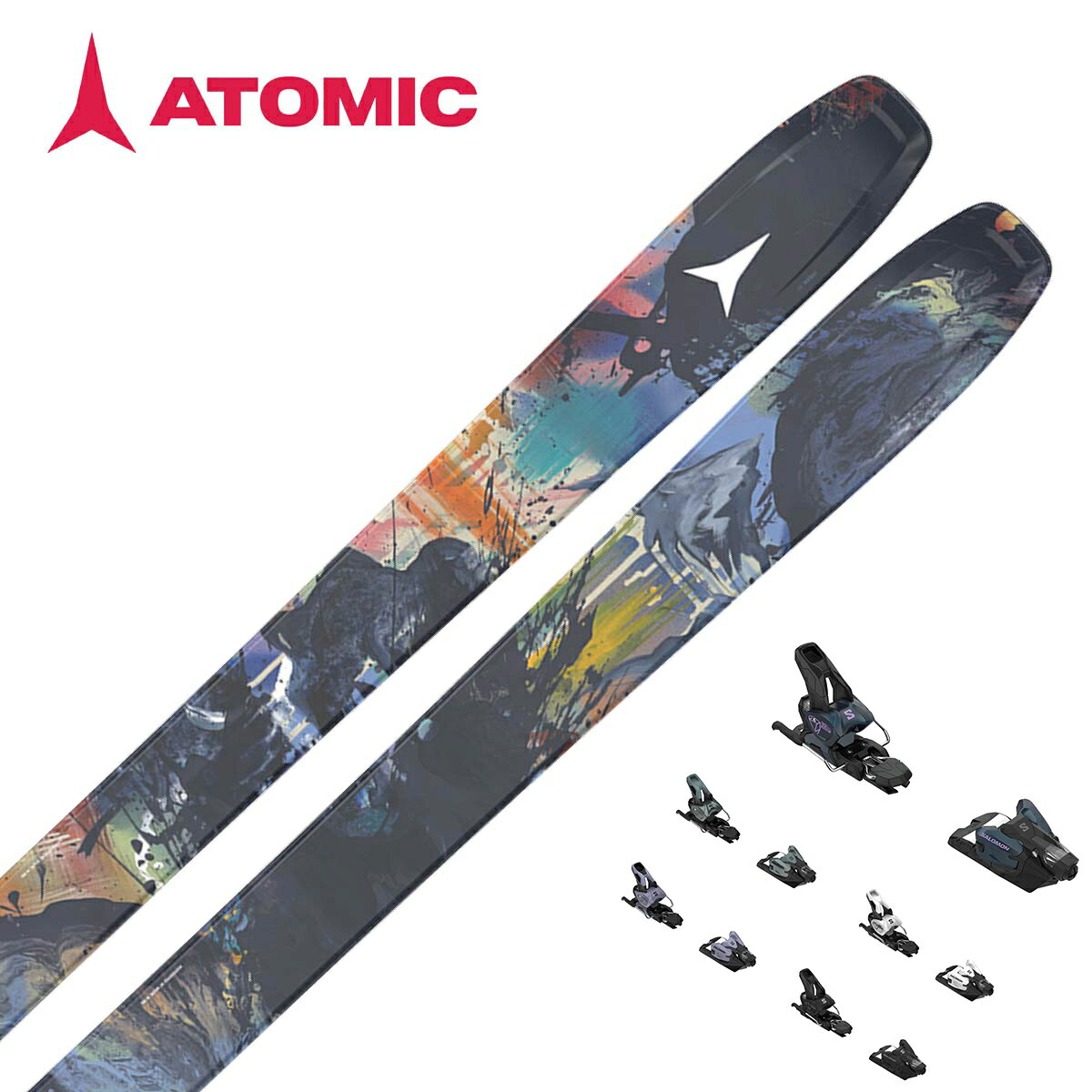 ATOMIC アトミック スキー板■Bent 100ベント 100■158cm R：(16.5 m)サイドカット：(124.5/100/115 mm)■165cm R：(17 m)サイドカット：(126/100/116.5 mm)■172cm R：(18 m)サイドカット：(127.5/100/118 mm)■179cm R：(19 m)サイドカット：(128.5/100/119 mm)■186cm R：(19.5 m)サイドカット：(129.5/100/120 mm)ARTICLE NUMBERAA0030952RockerPowder Rocker 20/65/15Features・HRZN 3D Bent・Directional Shape・Light Woodcore・Dura Cap Sidewall・Glossy Topsheet・Side Edge Angle: 87°・Base Edge Angle: 1.0°・Resist Edge ParkWeight（板のみ）1700g / 179cm原産国Bulgariaハードランディング時の強度を最大限に高めます。どこへでも行け、どんな滑走もこなせるベストセラースキー。その万能性は他に類を見ない。パウダーからゲレンデまで、これこそがスキーの真髄。※メーカー企画書の情報で商品登録を行っております。予告なしに商品名と仕様変更される場合がございます。