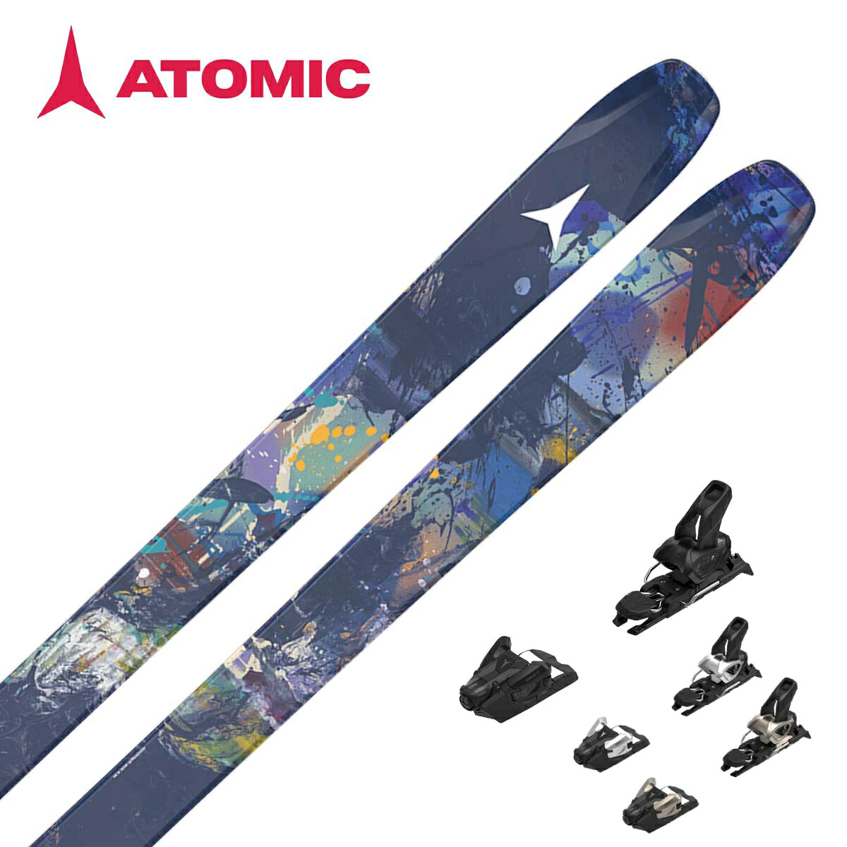ATOMIC アトミック スキー板 メンズ レディース ＜2027＞BENT 90 / AA0030956 + ＜27＞ATOMIC STRIVE 12 GW ビンディング セット 取付無料【グリップウォーク対応】