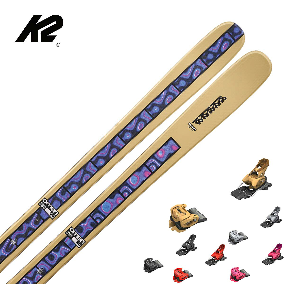 K2 ケーツー スキー板■OMEN 90 　オーメン 90■159cm R：( - m)サイドカット：( 119/90/113 mm)■169cm R：( 16.0 m)サイドカット：( 119/90/113 mm)■179cm R：( - m)サイドカット：( 119/90/113 mm)FEATURESK2 Carbon Braided Core, Triaxial Braided Core, Twin Tech Sidewalls.Bio Resin.ROCKERAll Terrain Twin RockerCOREAspen Microblockメーカー品番KS250956どこでも、あらゆる場所で。パークをあなたの遊び場に。パークから表彰台まで、Omen 90はパークやパイプ、その先まで対応する超高耐久のフリースタイル・ツインチップです。K2独自のカーボンブーストブレイドを搭載し、リップからの抜群の反発力と、深い着地でもしっかり決められる安定性を発揮します。※メーカー企画書の情報で商品登録を行っております。予告なしに商品名と仕様変更される場合がございます。