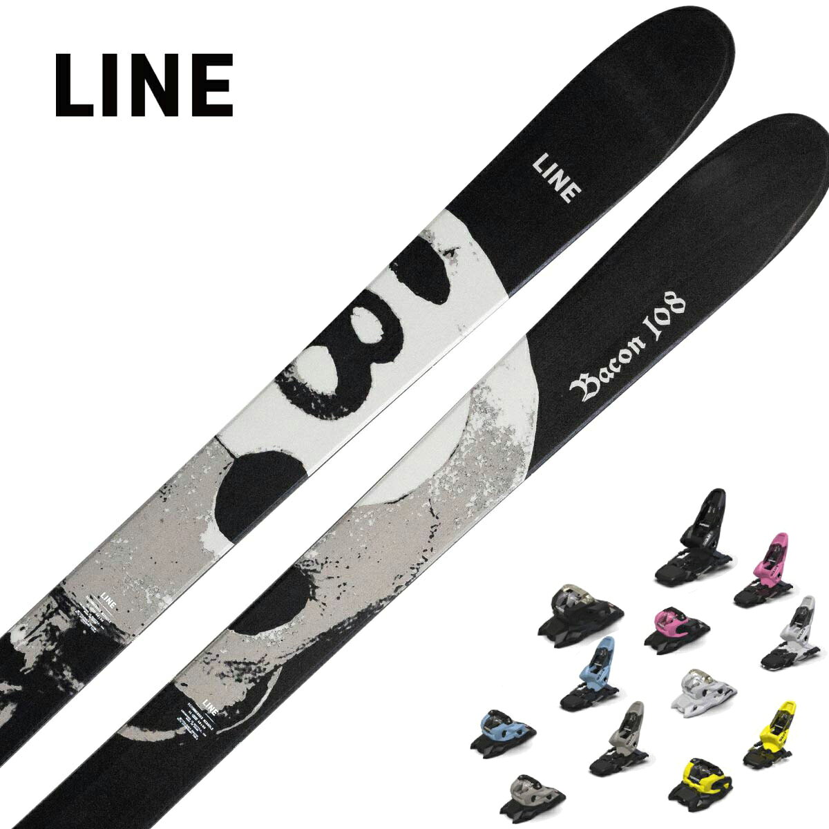 LINE ライン スキー板 メンズ レディース＜2027＞BACON 108 / ベーコン108 LN26177100 + ＜27＞SQUIRE 11 ビンディング セット 取付無料