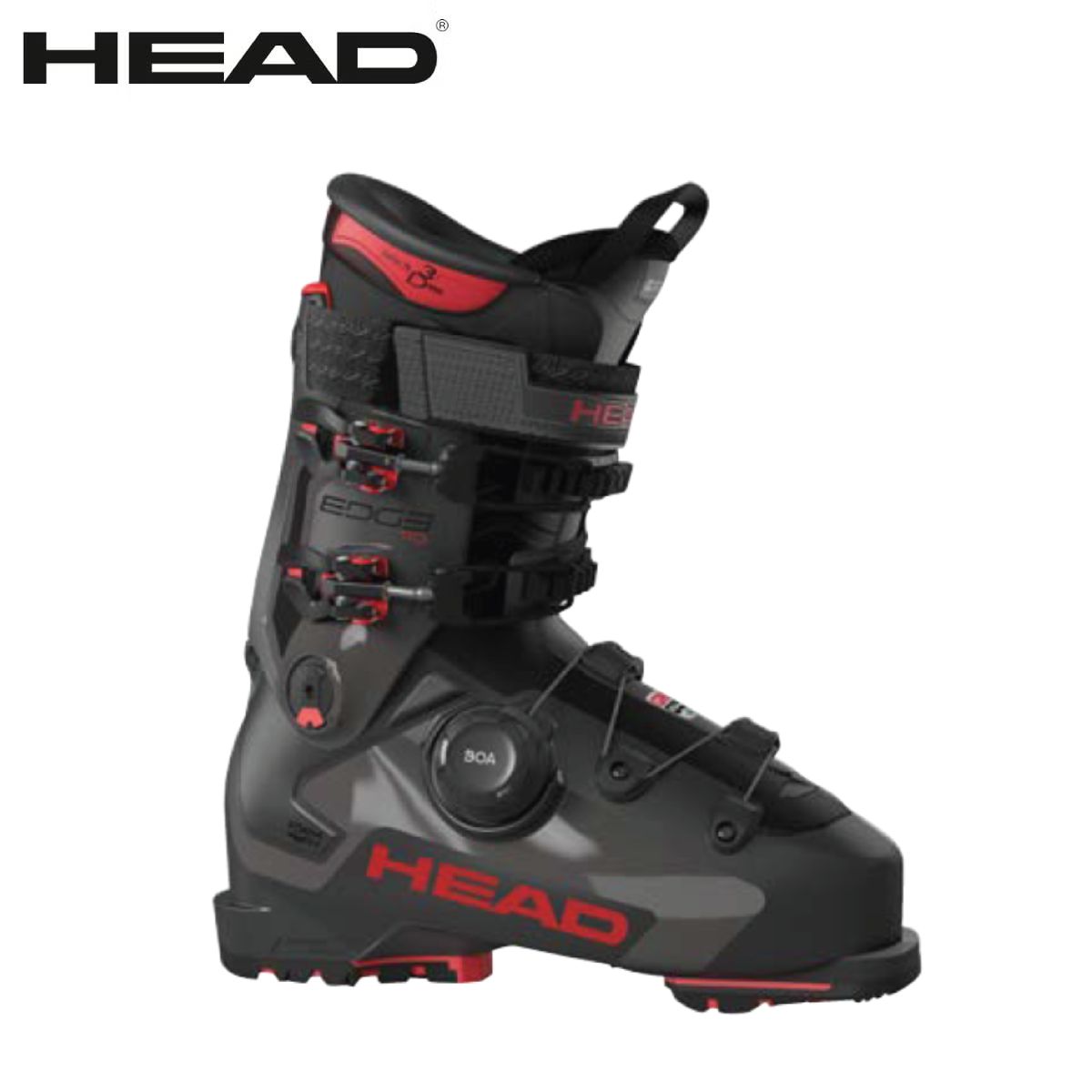 ヘッド HEAD スキーブーツ■EDGE 110 HV GW BOA / エッジ 110 HV GW ボアLEVEL：Advanced FLEX：110/100SHELL：PU/SL LAST：C 2100ccCOLOR・Anthracite-redSIZE・25.0/25.5cm、26.0/26.5cm、27.0/27.5cm、28.0/28.5cmPRODUCT FEATURES・EZテック・シェル ・ハイ・トップ ・パワーフレックス ・拡張されたトウボックス ・バイインジェクション・フレーム ・アジャスタブルプロファイルLINER・3DパーフェクトフィットEVO ・スポーツフレームフットベッド ・35mmベルクロストラップ BUCKLES・Shell BOA・2マイクロアジャスタブル合金バックル・1スーパ ーマクロ・ラチェットHEADブーツの中でも最もフィット感に優れたこのブーツは、すべてのスキーヤーのスキー操作性を向上させ、ゲレンデでの疲労を軽減します。Edge 110 HV GW BOAは、新しいEZシェルにより着脱が容易になり、フィットに関する問題にも対応できるよう完全にカスタマイズ可能です。※メーカー企画書の情報で商品登録を行っております。予告なしに商品名と仕様変更される場合がございます。