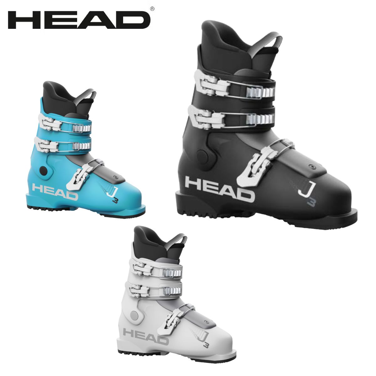 HEAD ヘッド スキーブーツ キッズ ジュニア ＜2027＞ J3 / ジェー3 / 606636 / 606637 / 606638