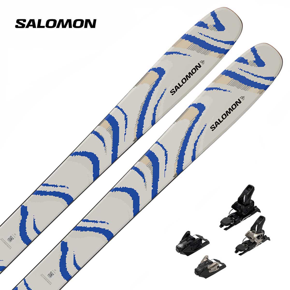 SALOMON サロモン スキー板 メンズ レディース＜2027＞QST 106 ALMOND MILK [L47774500+] + ＜27＞ATOMIC STRIVE 12 GW ビンディング セット 取付無料【グリップウォーク】【グリップウォーク対応】