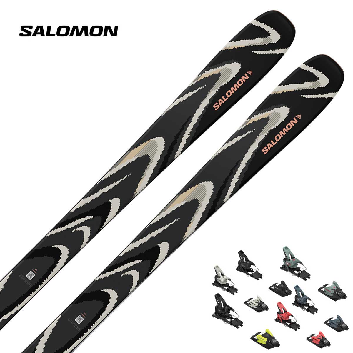 SALOMON サロモン スキー板 メンズ レディース＜2027＞QST 94 BLACK [L47826100+] + ＜27＞SALOMON STRIVE 14 GW ビンディング セット 取付無料【グリップウォーク】【グリップウォーク対応】
