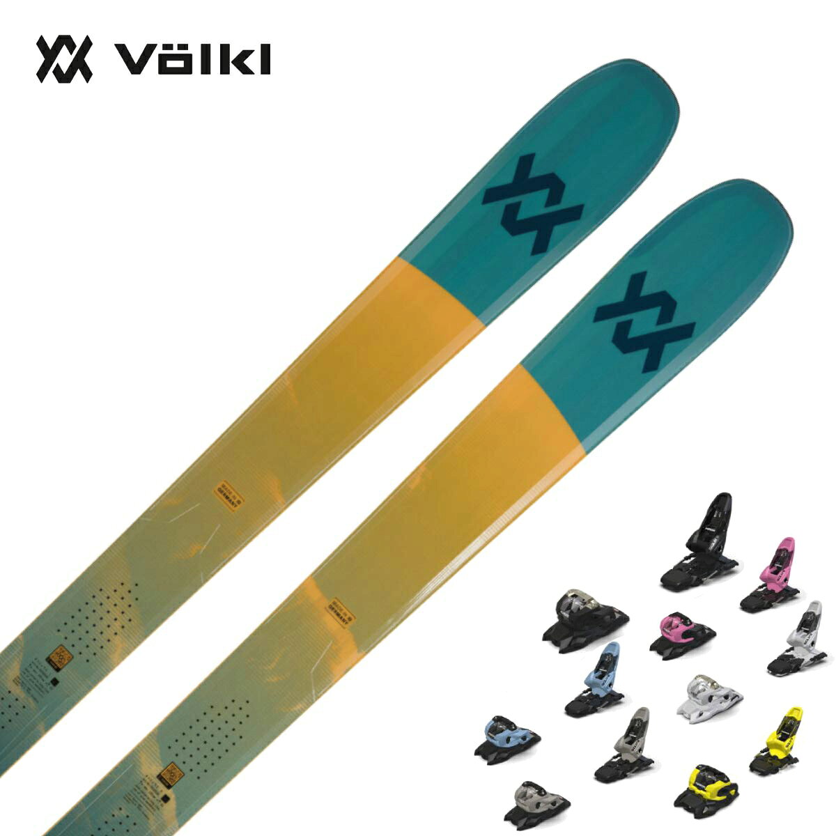 VOLKL フォルクル スキー板■BLAZE 104 TEAL　ブレイズ 104 ティール■158cm R1・R2・R3・R4：( 17.8m・28.1m・12.6m・17.5m )サイドカット：( 143/104/128 mmm)■165cm R1・R2・R3・R4：( 18.3m・30.8m・13.6m・18.7m )サイドカット：( 143/104/128 mmm)■172cm R1・R2・R3・R4：( 19.2m・35.2m・15.2m・20.4m )サイドカット：( 143/104/128 mmm)■179cm R1・R2・R3・R4：( 20.0m・39.9m・16.8m・22.3m )サイドカット：( 143/104/128 mmm)■186cm R1・R2・R3・R4：( 20.8m・44.9m・18.5m・24.3m )サイドカット：( 143/104/128 mmm)品番V2610132.000TECHNOLOGY・4 Radius Drive Sidecut・3D. Glass・Full Sidewall・Titanal Binding Platform・Suspension Tip & Tail・Bio-based Resin・Base：P-Tex 2100・Base structure：Brushed structureCOREGreen Core / Hybrid Multilayer Woodcore重量1800 g　@179cm【板のみ】※製造時期により、重量には多少の誤差が生じる場合がございます。OPTIONALPre-cut skin avail.・TIP & TAIL ROCKER原産国ドイツ4ラディウスを採用、100mm超モデルらしからぬ滑走性能が魅力の人気モデルです。パウダーでの浮力は秀逸、かつ整地でも活躍できる驚きの1台。環境に配慮したグリーンコア、バイオレジンを採用。※メーカー企画書の情報で商品登録を行っております。予告なしに商品名と仕様変更される場合がございます。