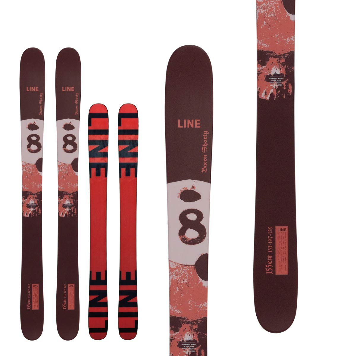 LINE ライン スキー板 メンズ レディース＜2027＞BACON SHORTY / ベーコンショーティ LN26177700 + ＜27＞ATTACK 14 GW ビンディング セット 取付無料【グリップウォーク対応】 tanabesp-10171491 スキー専門店 タナベスポーツ サンプル画像2
