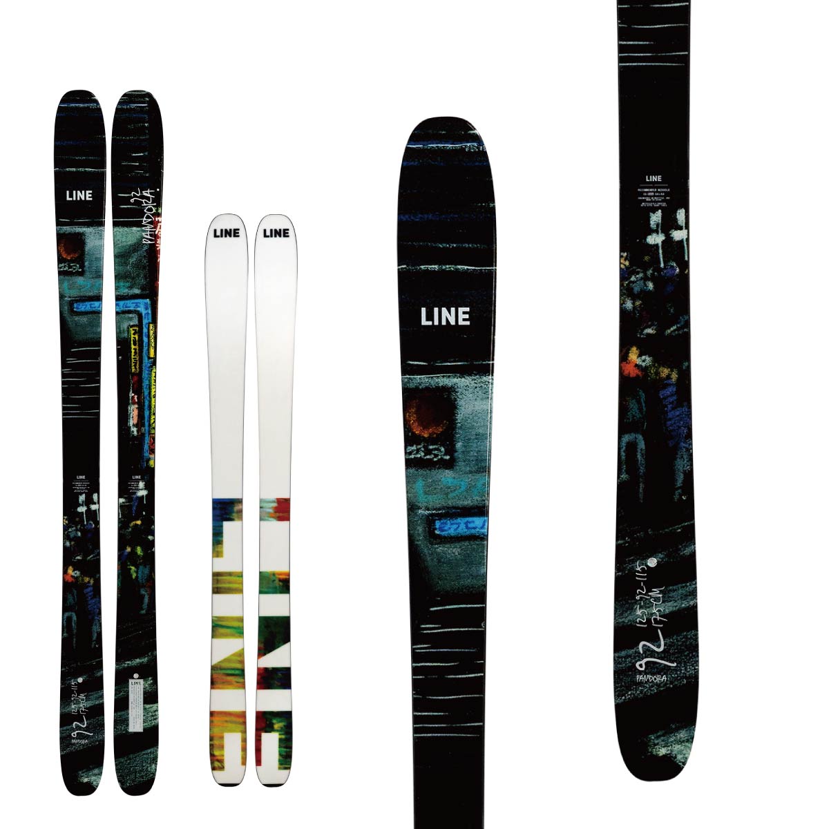 スキー専門店 タナベスポーツのLINE ライン スキー板 メンズ レディース＜2027＞PANDORA 92 / LN26176500 + ＜26＞GRIFFON 13 GW ビンディング セット 取付無料【グリップウォーク対応】｜アングル2