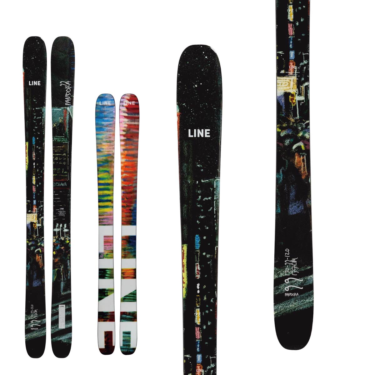 スキー専門店 タナベスポーツのLINE ライン スキー板 メンズ レディース＜2027＞PANDORA 99 / LN26176400 + ＜27＞SQUIRE 11 ビンディング セット 取付無料｜アングル2