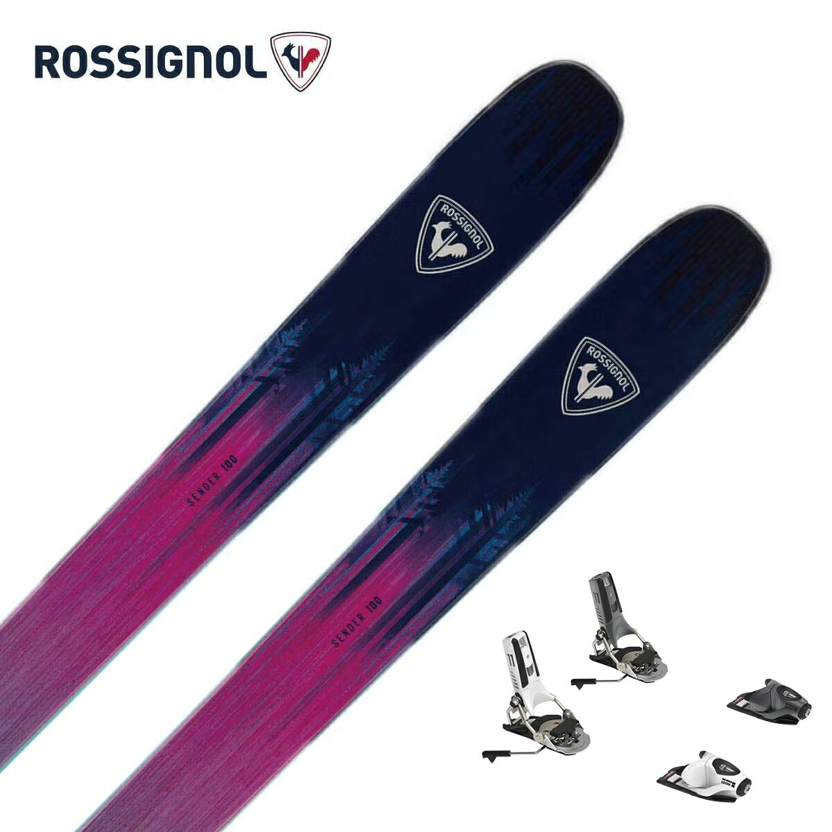 ROSSIGNOL ロシニョール スキー板 メンズ レディース＜2027＞SENDER 100 / [RAPMS01] + ＜27＞PIVOT 2.0 11 GW ビンディング セット 取付無料【グリップウォーク対応】