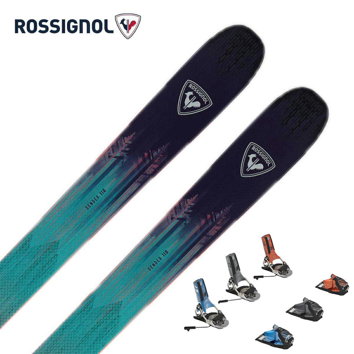 ROSSIGNOL ロシニョール スキー板 メンズ レディース＜2027＞SENDER 110 / [RAPMB01] + ＜27＞PIVOT 2.0 13 GW ビンディング セット 取付無料 【グリップウォーク対応】
