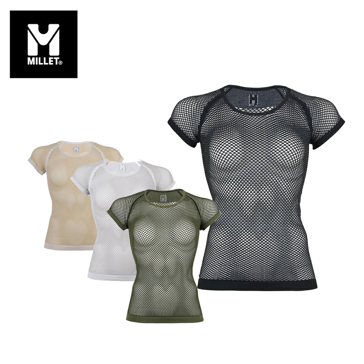ミレー MILLET スキーウェア ミドルレイヤー■MIV01708LD DRYNAMIC MESH SSLDドライナミック メッシュ ショートスリーブ素材脇下までカバーしたオールシーズン対応アンダーウェア/汗の吸収を助けるかさ高メッシュ/水分を含まないポリプロピレンを採用/消臭糸・DRYNAMIC MESH//PP66% NY28% PU6%ファンクション・Athletic fit 体を包み込むようにフィットし、自由な動きを提供します。一番肌に近いフィットです。(アンダーウエア等)・JP 日本企画製品COLOR・N0247/BLACK-NOIR・N2601/LIGHT GREY・N7098/LIGHT SAND・N8781/OLIVESIZEEU_S/JP_M、EU_M/JP_L重量90g(S)※メーカー企画書の情報で商品登録を行っております。予告なしに商品名と仕様変更される場合がございます。