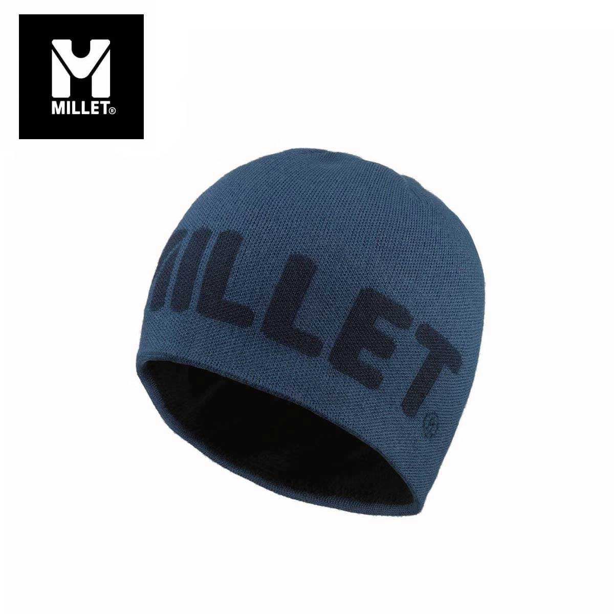 メーカー希望小売価格はメーカーカタログに基づいて掲載しています ミレー MILLET スキーニット帽■ MIV10629 CHAMONIX TYPO BEANIEシャモニー タイポ ビーニーミレーロゴのシンプルなデザインのビーニー。高い保温性、天然の調湿性、防臭性を兼ね備えたウールと、保温性・速乾性に優れたアクリルの混紡素材によって冬のさまざまな気温状況に対応します。裏地はフリース素材で肌あたりも滑らか、山から街まで一日を通して冬を満喫できます。装備・内側フリース仕様・横にミレーロゴ素材ウォームブレンド ニット ウール50% アクリル50% x ポーラーフリース ポリエステル100%COLOR・DARK DENIM/N0395SIZEU・重量：80g ※メーカー企画書の情報で商品登録を行っております。予告なしに商品名と仕様変更される場合がございます。