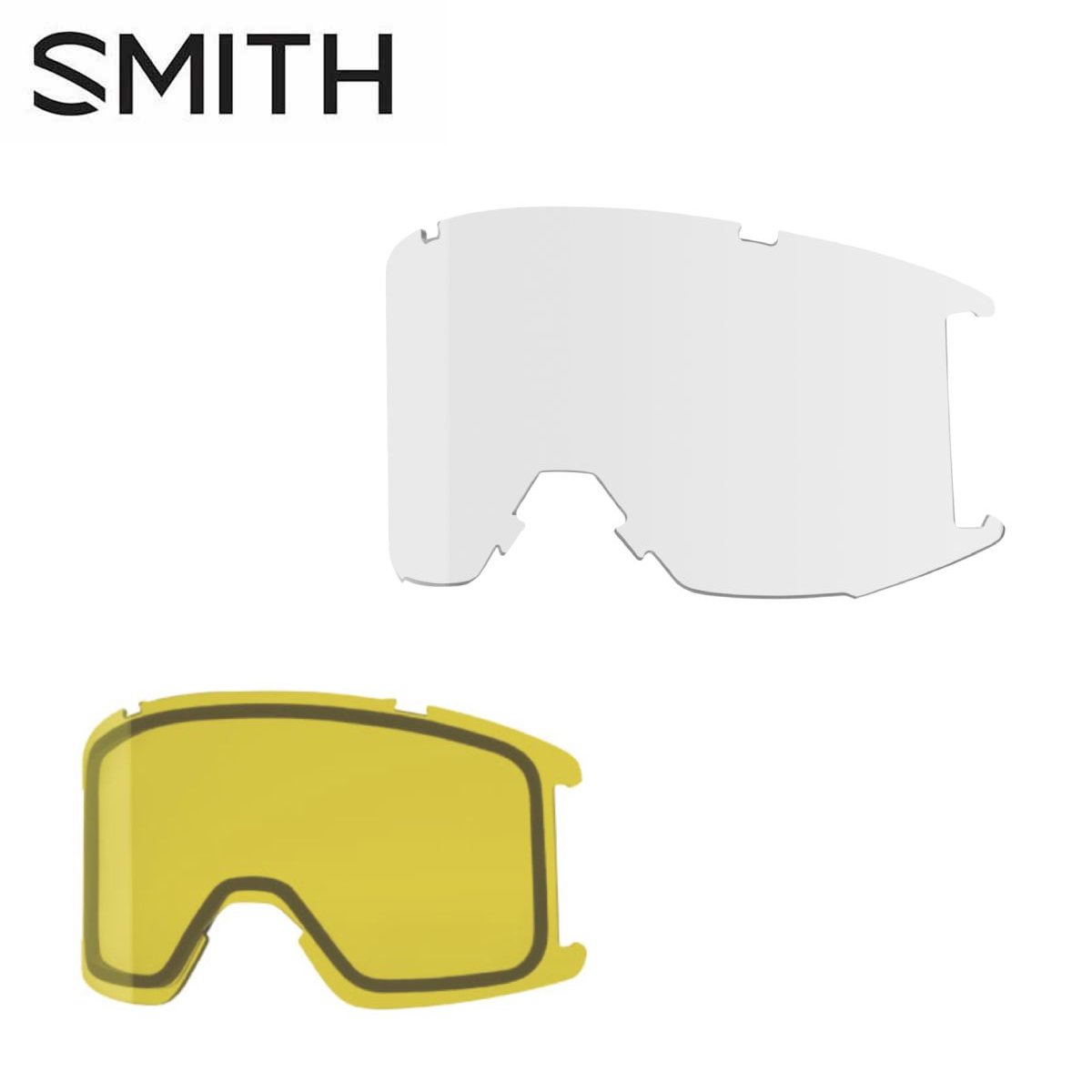 SMITH スミス スキーゴーグル スペアレンズ■Squad 3 Lens Clear スカッド スリー レンズ クリアレンズカラー/（可視光線透過率）■YELLOW （68％）■CLEAR （84％）＊25/26以前のSQUADモデルとの互換性はありませんのでご注意ください。※メーカー企画書の情報で商品登録を行っております。予告なしに商品名と仕様変更される場合がございます。